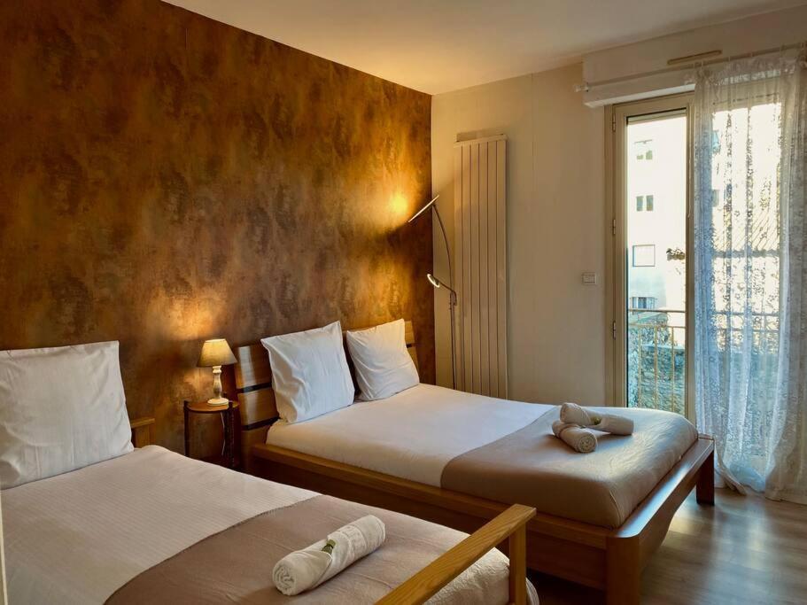"Georgio" Grand Appartement Traversant Avec Vue Canal Et Parking Sete Bagian luar foto